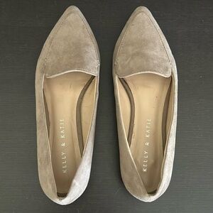 Kelly & Katie Cigola Taupe Suede Flats